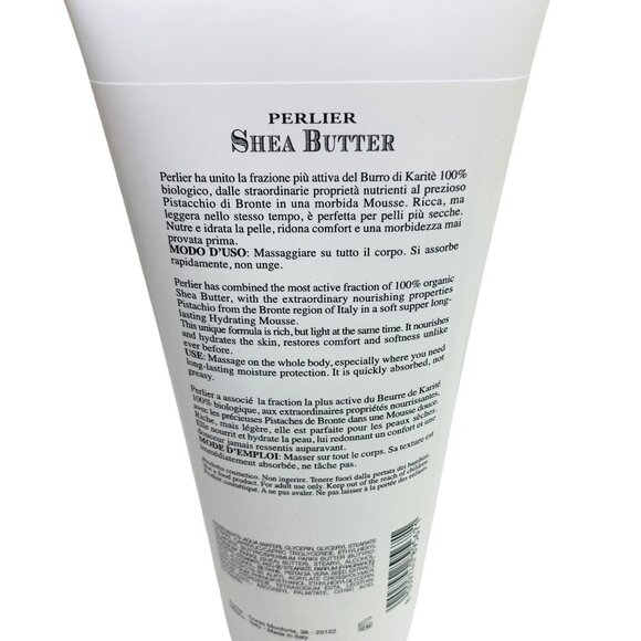 Perlier Organic Shea Butter Body Mousse With Pistachio Extract 13.5 oz Italian - Picture 2 of 2
